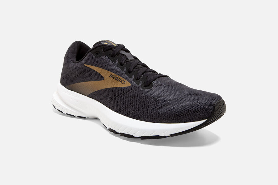 Brooks Launch 7 Road Loopschoenen Heren - Zwart/Goud - 320198PGB